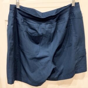 Stretch pullup Teal Comfy Shorts XL